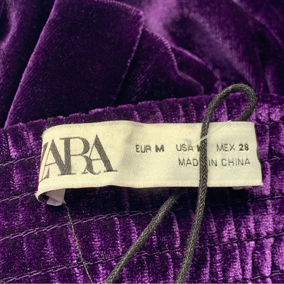 Zara Velvet Rhinestone Tube Top - Picture 6 of 11